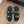 CC Toe Sandals Black Mix Camellia Pattern Leather 299539