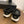 CC Toe Sandals Black Tweed Mix Leather 299540
