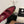 CC 26FW Slingback 7.5cm Red Black Suede Patent Leather 676119