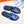 HM Men's Izmir Slide Blue Cowhide 231087