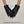 GLOVES ATTACHED BOW IN BLACK LAMBSKIN 992746