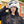 BUCKET HAT IN BLACK MIX WHITE RABBIT FUR 404640