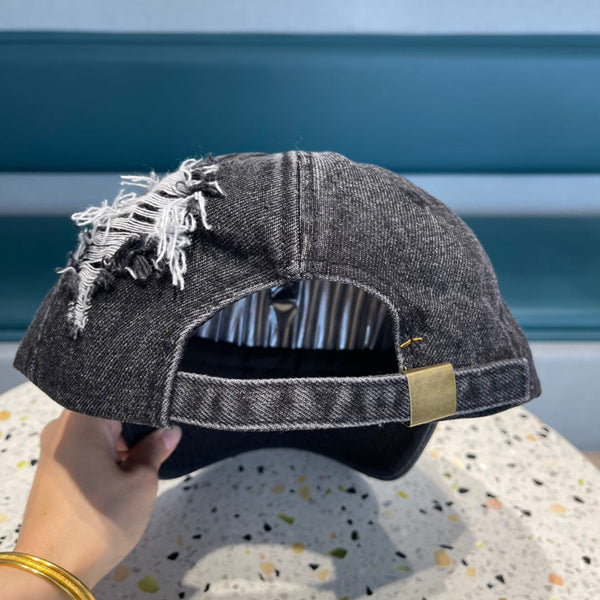 BASEBALL CAP IN BLACK DENIM 433087