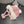 BEANIE HAT IN BABY PINK FLEECE AND WOOL 433164