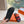 EXTRA SANDAL IN CHERRY RED MIX FIRE ORANGE CALFSKIN