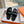 HM Chypre Sandal Black Ostrich Leather 202800