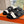 HM Chypre Sandal Black Mix White Calfskin 202814