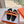 HM Chypre Sandal Orange mix Black Calfskin 202815