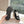 RUNNING SOLE SNEAKERS IN BLACK SUEDE AND CALFSKIN WHITE STAR