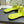 CAGOLE FLAT MULES IN LIME YELLOW CALFSKIN
