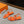 Women Roman Sandal Orange Calfskin