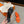 Women Roman Sandal Orange Calfskin