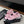 cc dad sandals mule pink raffia canvas