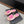 cc sandal flower white canvas pink calfskin