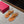 THONG SANDAL IN GINGER ORANGE CALFSKIN WITH GOLD LOGO