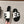 CC SLIPPERS IN BLACK MIX WHITE FLEECE