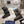 RE-NYLON SKI BOOTS BLACK AND BEIGE ATTACHED POUCH