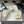 CC 25S Buckle Bag Mule Sandal 50mm White Fabric and Sheepskin 247601