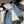 CC 25S 20mm Chain Bow Single Flat Blue Denim Black Grosgrain 247657