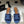 CL Marina Fringed Mule 40mm In Blue Denim 319738