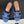 CL Marina Fringed Mule 40mm In Blue Denim 319738
