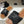 CL 25s Lympia Twisted Sandal Black Brown Sheepskin Plush Cloth 416658