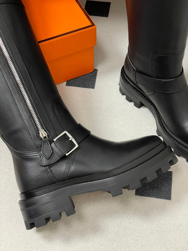 HM Jumping Boots 50mm Black Edge Lock Calfskin