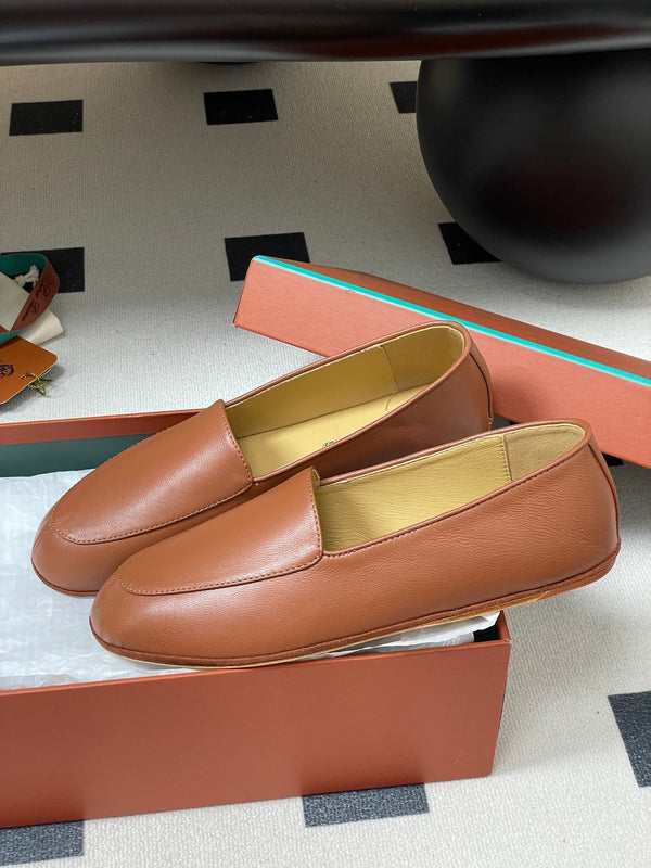 LP Anton Walk Loafers Brown Sheepskin 474797
