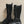 HM Lace Up Boots 25mm Belt Buckle Black Suede