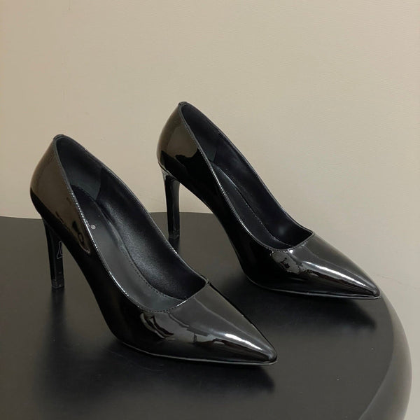 LV GALA High Heels Series Shoes 85mm Black Patent Leather 534542
