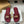 CD 26 Chunky Heel Sandals Burgundy Leather 593529