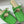 CD 26 Flat Mule Glossy Green Patent Cowhide 593597