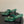 CC 26s Camellia High-Heeled Sandals Square Toe 6cm Green Embossed Leather 834725