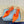 PRA POINTED TOE SLINGBACK PUMPS BRIGHT ORANGE SATIN