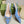 GC Horsebit Slingback Pump 50mm Blue Canvas Sheepskin 294546