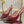 GC Crystal Horsebit Slingback 100mm Red Canvas lambskin 294618