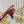 GC Crystal Horsebit Slingback 50mm Red Canvas lambskin 294615
