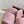 GC Double G Slide Sandals Pink Embossed Leather 294633