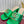 GC 25 Interlocking G Heeled Sandal Green Patent Leather 294637