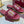 GC 25 Horsebit Sandals 10mm Red Suede Sheepskin 294649