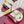 GC 25 Horsebit GG Sandals Red Canvas Sheepskin 294661