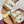 GC 25 Horsebit GG Sandals Brown Canvas Sheepskin 294662