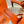 HM Cute Sandal 7cm Orange Calfskin 616210