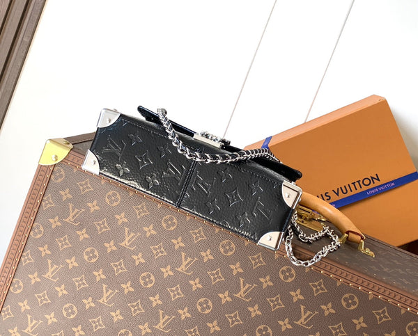 LV M28137 Trunkie Black Calfskin