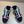HM Men's Gate Sandal Blue Calfskin Printed Fabric 655431