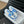 Double C Classic One-Strap Sandals White Navy Blue Lambskin