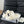 CC DAD SANDAL MULE IN WHITE FLEECE WITH GOLD HARDWARE