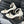 HIGH HEEL 7.5 MM SANDAL IN WHITE SHEEPSKIN WITH STICKERS