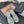 CC Wedge Heels In Beau Blue Calfskin Mix Chain Base