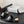 CC 26SS Slippers 7cm Black Lambskin Patent Leather 670610
